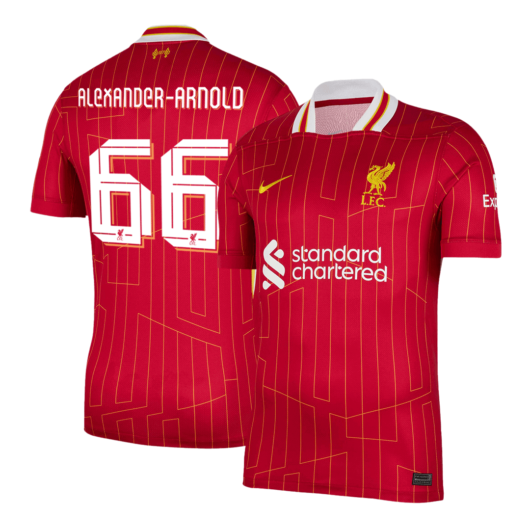 ALEXANDER-ARNOLD #66 Liverpool Home  Soccer Jersey 2024/25 - UCL