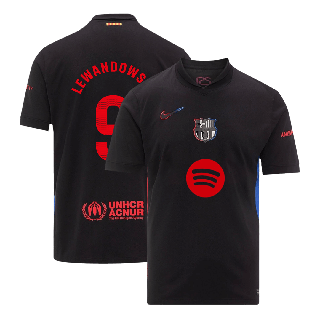 LEWANDOWSKI #9 Barcelona Away  Soccer Jersey 2024/25