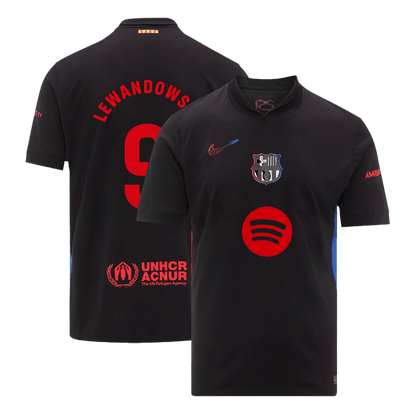 LEWANDOWSKI #9 Barcelona Away  Soccer Jersey 2024/25