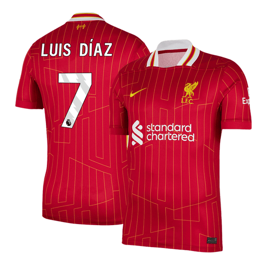 Luis Díaz #7 Liverpool Home  Soccer Jersey 2024/25