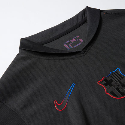 Barcelona Away  Soccer Jersey 2024/25 - Spotify Logo Without Text