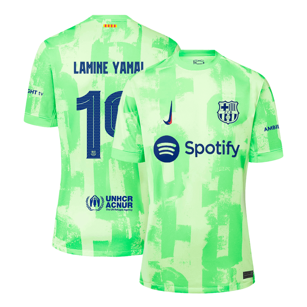 LAMINE YAMAL #19 Barcelona Third Away  Soccer Jersey 2024/25 - UCL