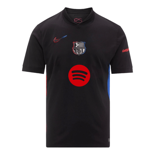Barcelona Away  Soccer Jersey 2024/25 - Spotify Logo Without Text