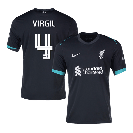 VIRGIL #4 Liverpool Away  Soccer Jersey 2024/25 - UCL